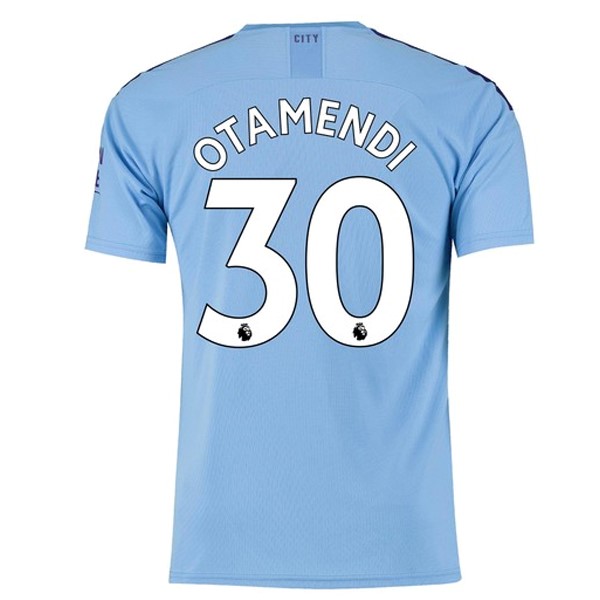 Camiseta Manchester City NO.30 Otamendi 1ª Kit 2019 2020 Azul